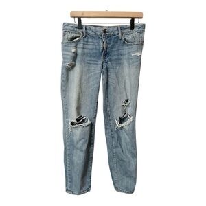 Able The Slouch Distressed Blue Jeans